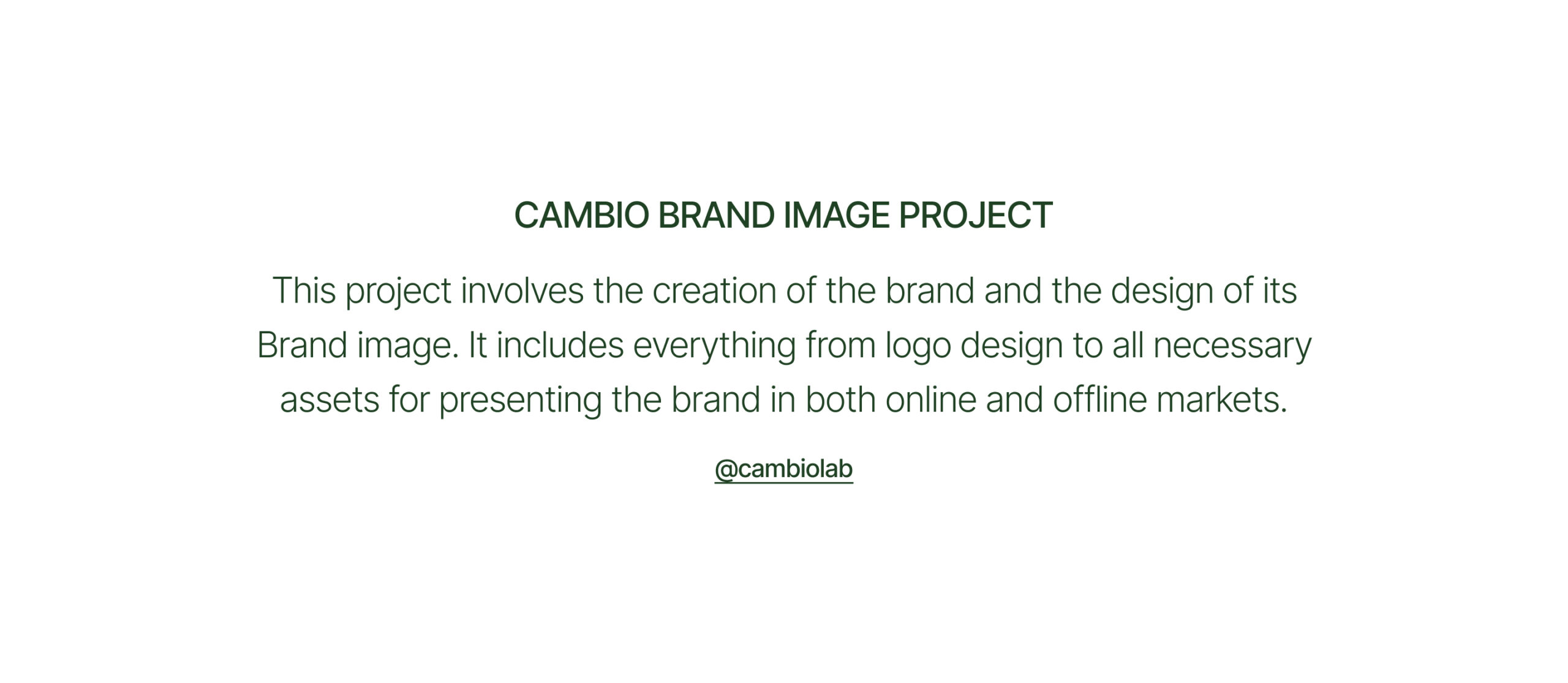 Cambio Brand Image